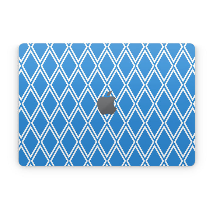 Blue Checks - Apple MacBook Skin