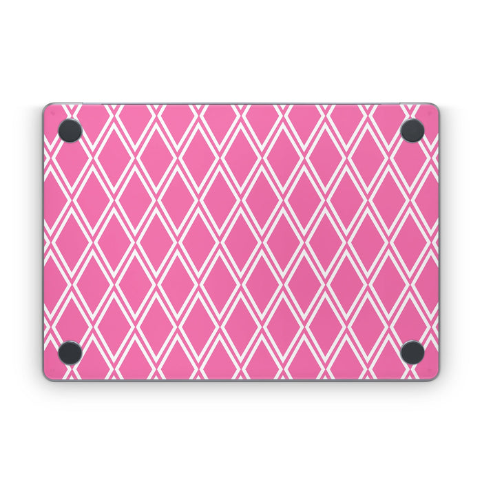 Pink Checks - Apple MacBook Skin