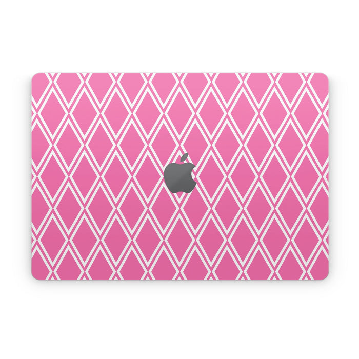 Pink Checks - Apple MacBook Skin