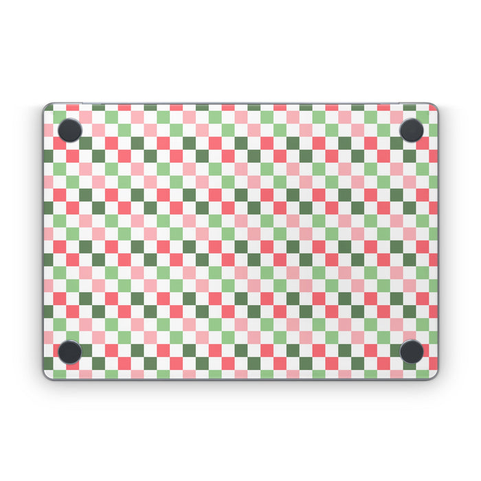 Christmas Checkers - Apple MacBook Skin