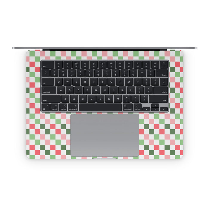 Christmas Checkers - Apple MacBook Skin