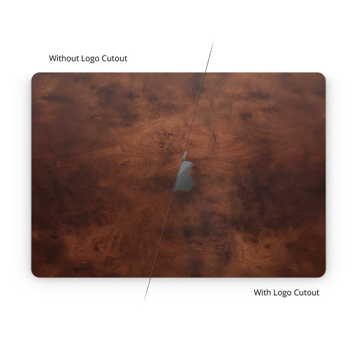 Dark Burlwood - Apple MacBook Skin - eZthings USA WE SORT ALL THE CRAZIEST GADGETS, GIZMOS, TOYS & TECHNOLOGY, SO YOU DON'T HAVE TO.