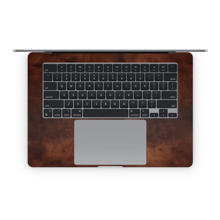 Dark Burlwood - Apple MacBook Skin - eZthings USA WE SORT ALL THE CRAZIEST GADGETS, GIZMOS, TOYS & TECHNOLOGY, SO YOU DON'T HAVE TO.