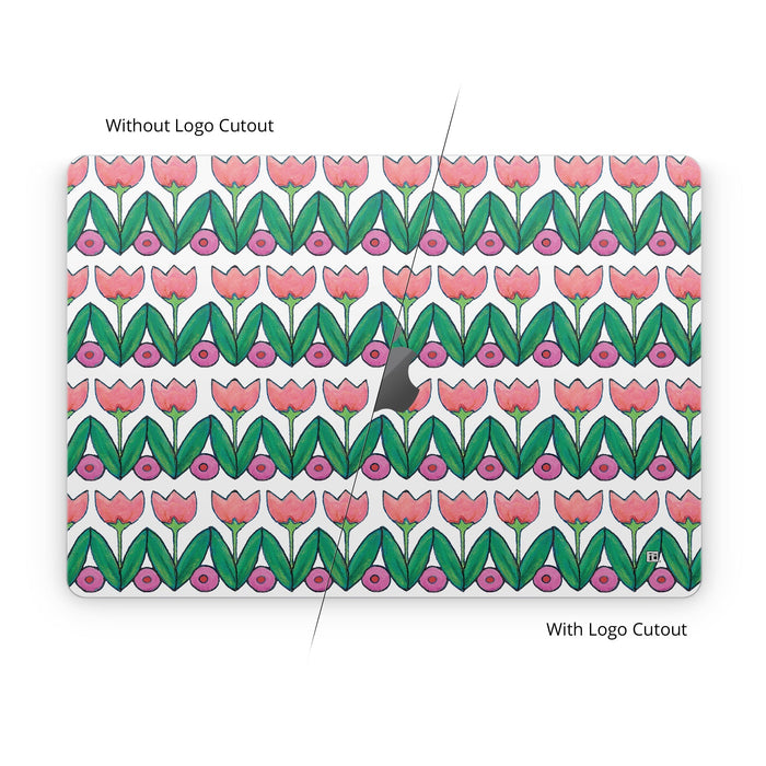 Deco Tulips - Apple MacBook Skin