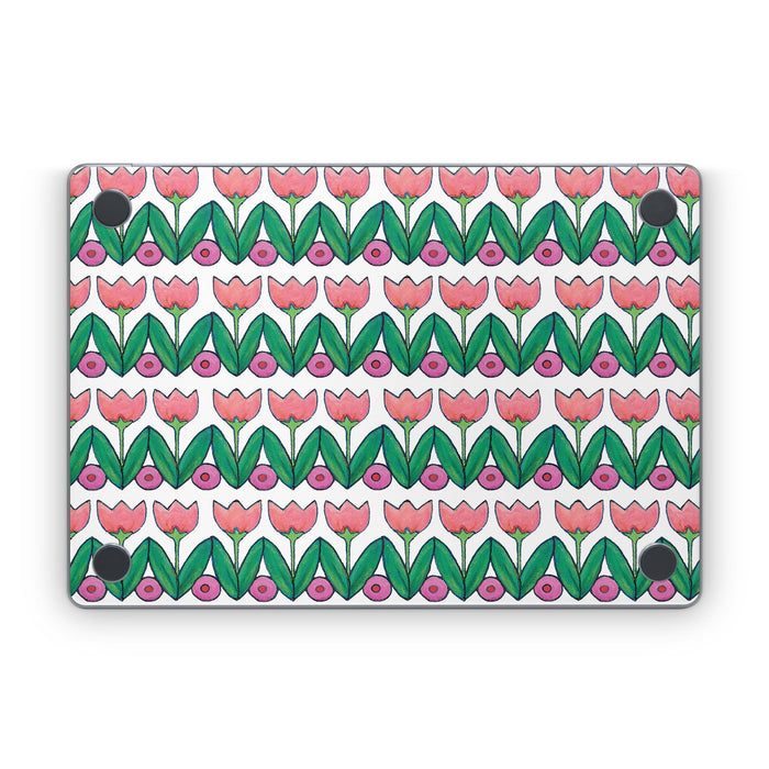 Deco Tulips - Apple MacBook Skin
