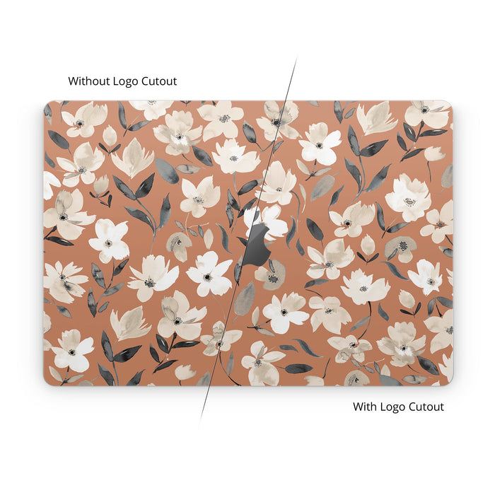 Fresh Flowers Copper - Apple MacBook Skin - eZthings USA WE SORT ALL THE CRAZIEST GADGETS, GIZMOS, TOYS & TECHNOLOGY, SO YOU DON'T HAVE TO.
