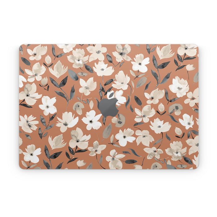 Fresh Flowers Copper - Apple MacBook Skin - eZthings USA WE SORT ALL THE CRAZIEST GADGETS, GIZMOS, TOYS & TECHNOLOGY, SO YOU DON'T HAVE TO.
