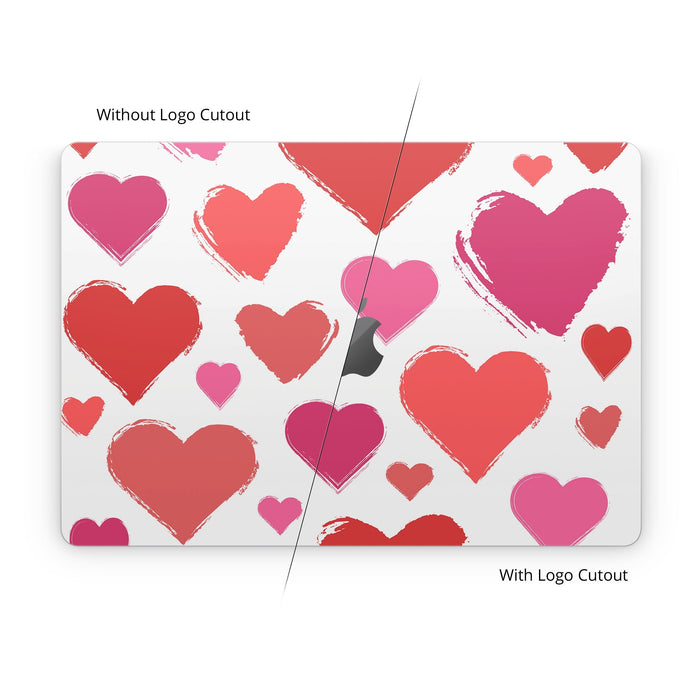 Hearts - Apple MacBook Skin