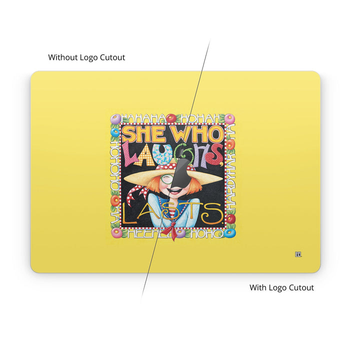She Who Laughs - Apple MacBook Skin