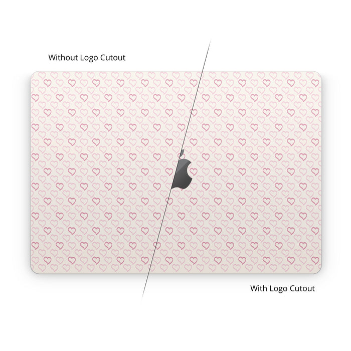 Patterned Hearts - Apple MacBook Skin