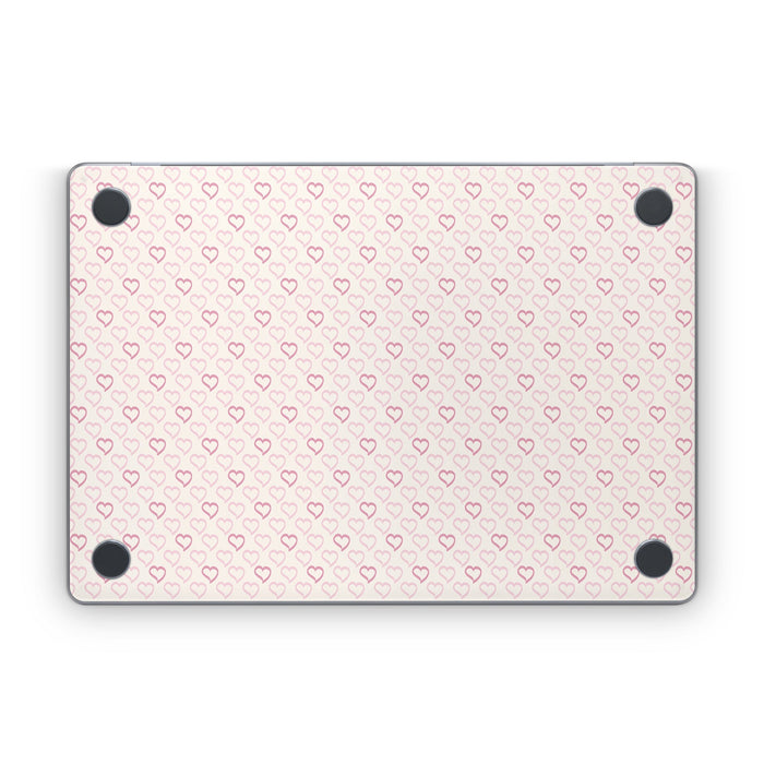 Patterned Hearts - Apple MacBook Skin