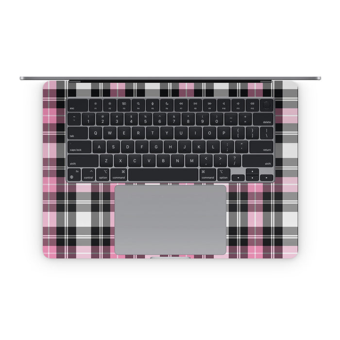 Pink Plaid - Apple MacBook Skin - eZthings USA WE SORT ALL THE CRAZIEST GADGETS, GIZMOS, TOYS & TECHNOLOGY, SO YOU DON'T HAVE TO.