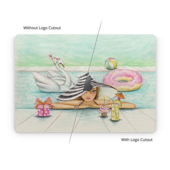 Delphine at the Pool Party - Apple MacBook Skin