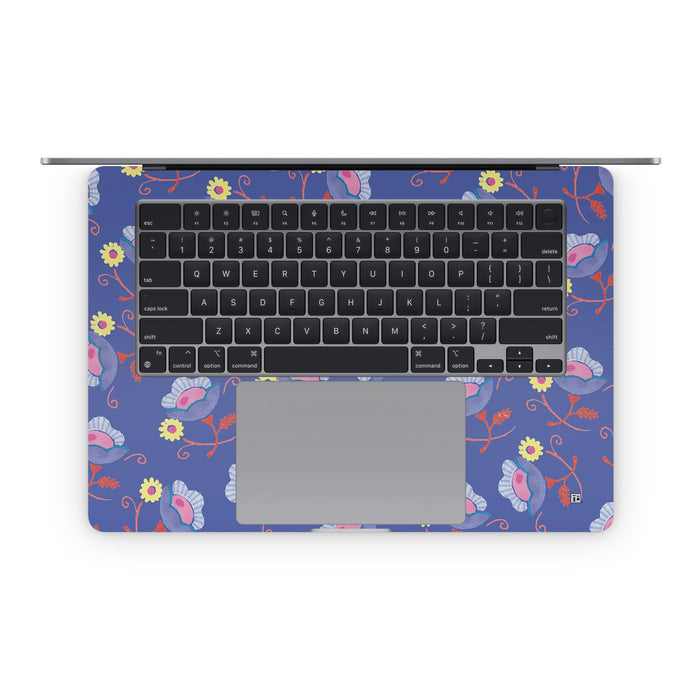 Purple Flowers - Apple MacBook Skin