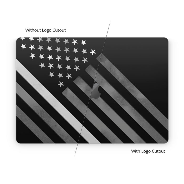Thin White Line Hero - Apple MacBook Skin - eZthings USA WE SORT ALL THE CRAZIEST GADGETS, GIZMOS, TOYS & TECHNOLOGY, SO YOU DON'T HAVE TO.
