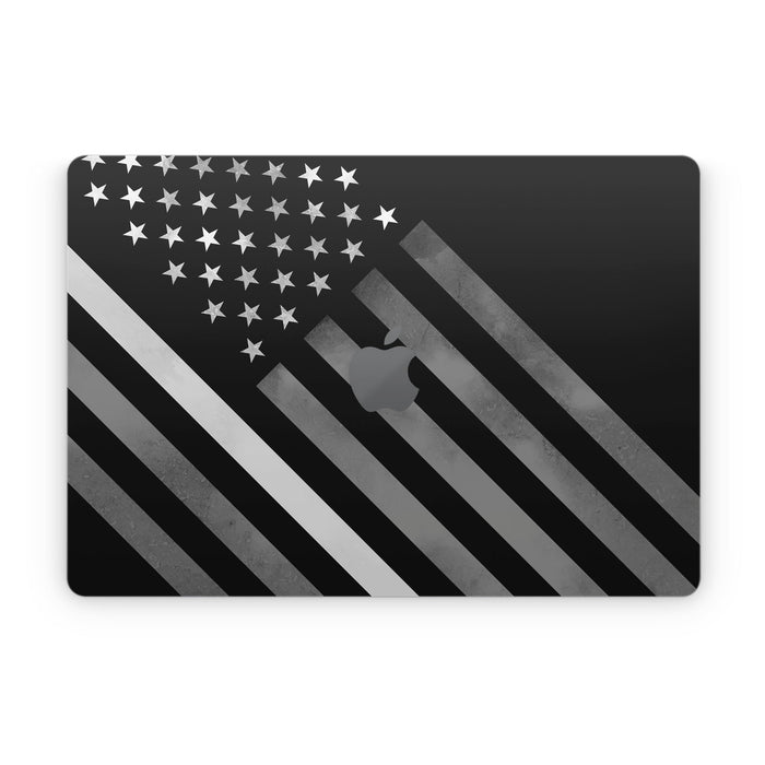 Thin White Line Hero - Apple MacBook Skin - eZthings USA WE SORT ALL THE CRAZIEST GADGETS, GIZMOS, TOYS & TECHNOLOGY, SO YOU DON'T HAVE TO.