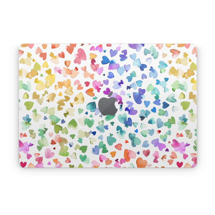 Valentines Love Hearts - Apple MacBook Skin