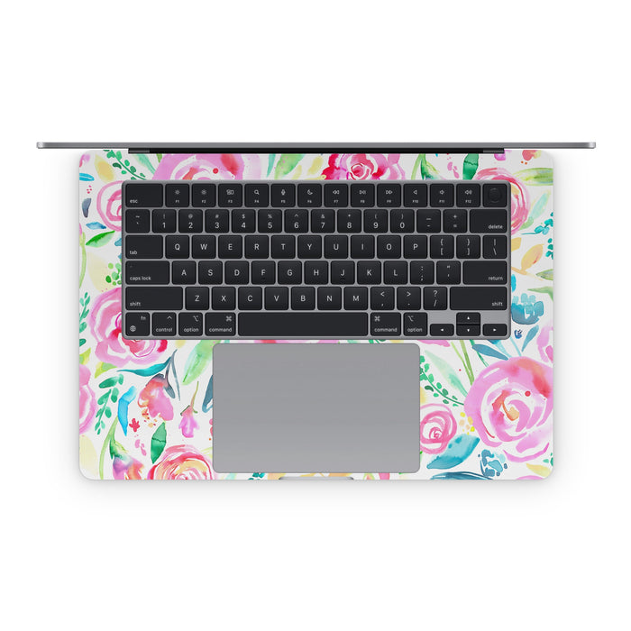 Watercolor Roses - Apple MacBook Skin - eZthings USA WE SORT ALL THE CRAZIEST GADGETS, GIZMOS, TOYS & TECHNOLOGY, SO YOU DON'T HAVE TO.