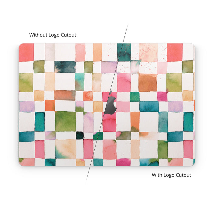 Watercolor Squares - Apple MacBook Skin - eZthings USA WE SORT ALL THE CRAZIEST GADGETS, GIZMOS, TOYS & TECHNOLOGY, SO YOU DON'T HAVE TO.