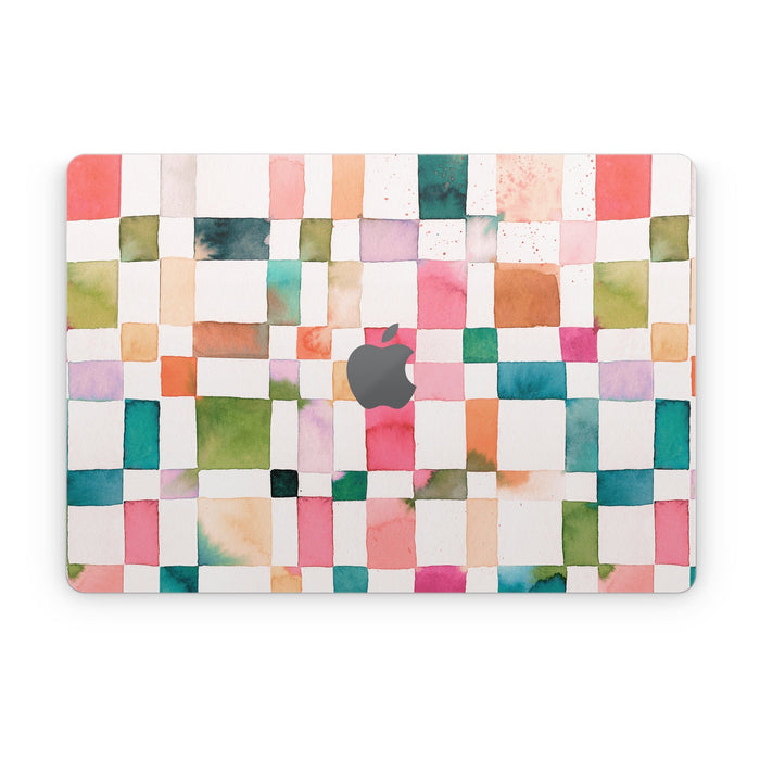 Watercolor Squares - Apple MacBook Skin - eZthings USA WE SORT ALL THE CRAZIEST GADGETS, GIZMOS, TOYS & TECHNOLOGY, SO YOU DON'T HAVE TO.