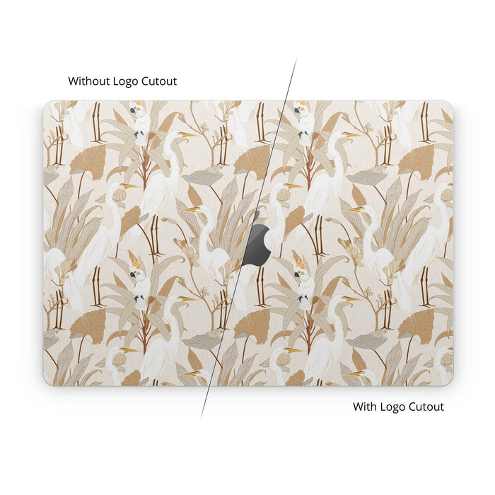 White Cranes Cockatoo - Apple MacBook Skin