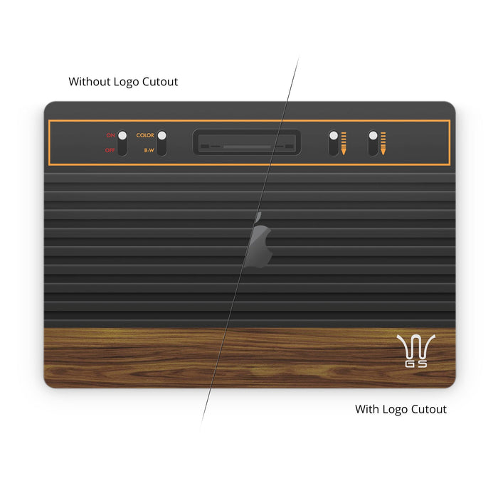 Wooden Gaming System - Apple MacBook Skin - eZthings USA WE SORT ALL THE CRAZIEST GADGETS, GIZMOS, TOYS & TECHNOLOGY, SO YOU DON'T HAVE TO.