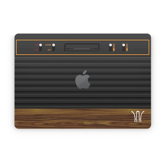 Wooden Gaming System - Apple MacBook Skin - eZthings USA WE SORT ALL THE CRAZIEST GADGETS, GIZMOS, TOYS & TECHNOLOGY, SO YOU DON'T HAVE TO.