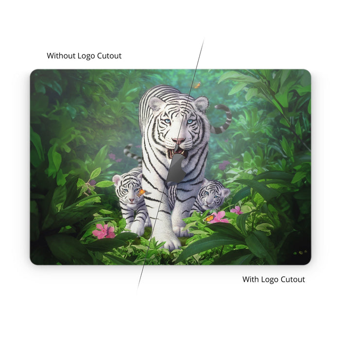 White Tigers - Apple MacBook Skin - eZthings USA WE SORT ALL THE CRAZIEST GADGETS, GIZMOS, TOYS & TECHNOLOGY, SO YOU DON'T HAVE TO.