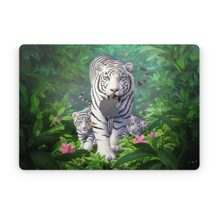 White Tigers - Apple MacBook Skin - eZthings USA WE SORT ALL THE CRAZIEST GADGETS, GIZMOS, TOYS & TECHNOLOGY, SO YOU DON'T HAVE TO.