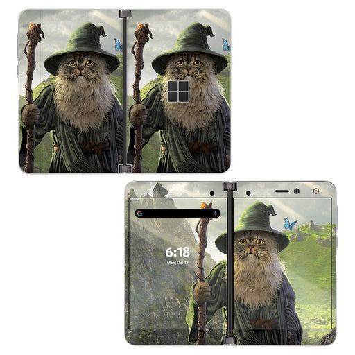 Catdalf - Microsoft Surface Duo Skin - eZthings USA WE SORT ALL THE CRAZIEST GADGETS, GIZMOS, TOYS & TECHNOLOGY, SO YOU DON'T HAVE TO.