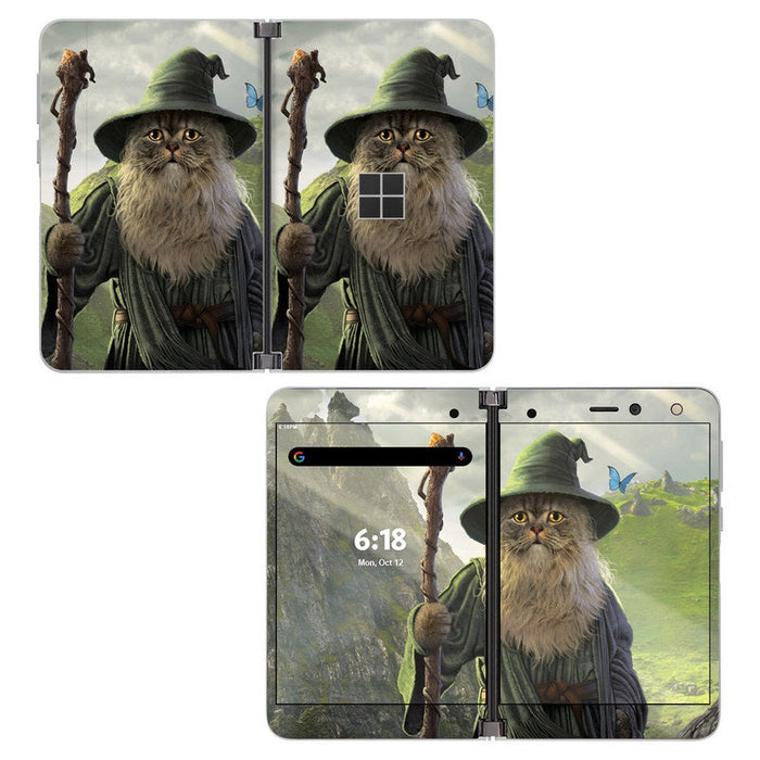 Catdalf - Microsoft Surface Duo Skin - eZthings USA WE SORT ALL THE CRAZIEST GADGETS, GIZMOS, TOYS & TECHNOLOGY, SO YOU DON'T HAVE TO.