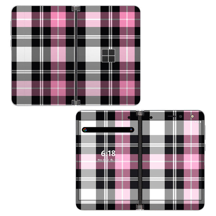 Pink Plaid - Microsoft Surface Duo Skin