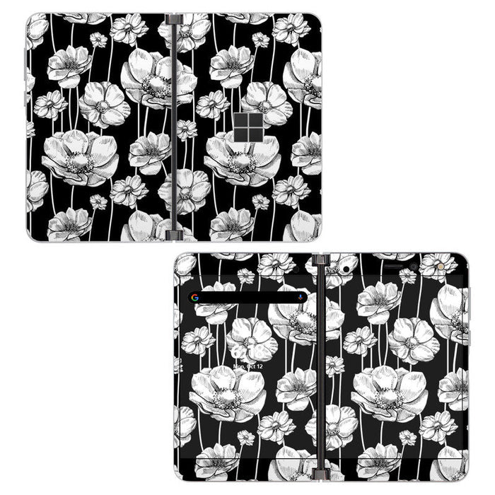 Striped Blooms - Microsoft Surface Duo Skin