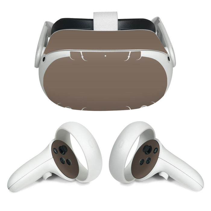 Solid State Flat Dark Earth - Meta Quest 2 Skin