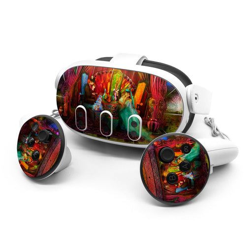 A Mad Tea Party - Meta Quest 3 Skin - eZthings USA WE SORT ALL THE CRAZIEST GADGETS, GIZMOS, TOYS & TECHNOLOGY, SO YOU DON'T HAVE TO.