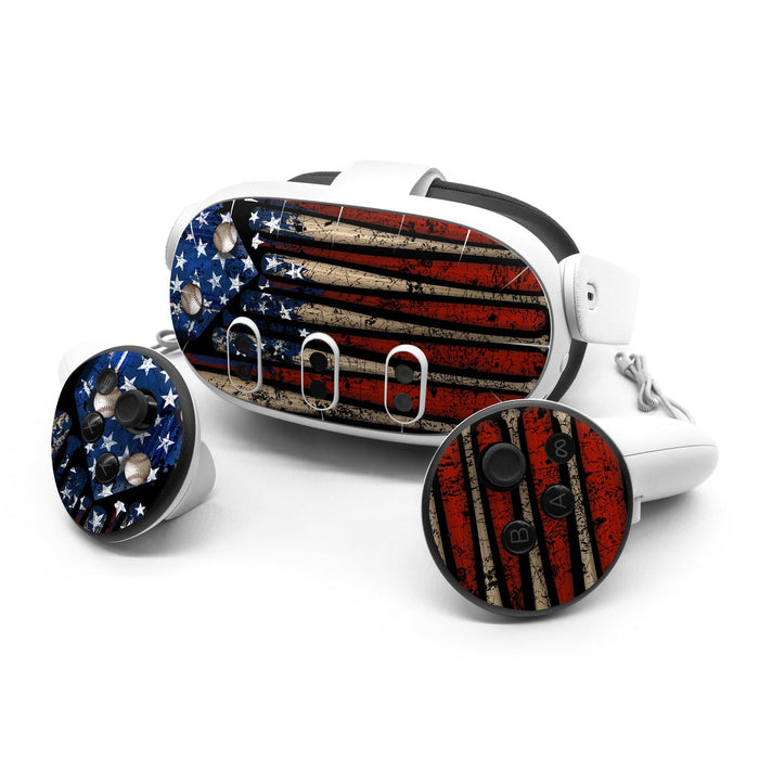 Old Glory - Meta Quest 3 Skin - eZthings USA WE SORT ALL THE CRAZIEST GADGETS, GIZMOS, TOYS & TECHNOLOGY, SO YOU DON'T HAVE TO.