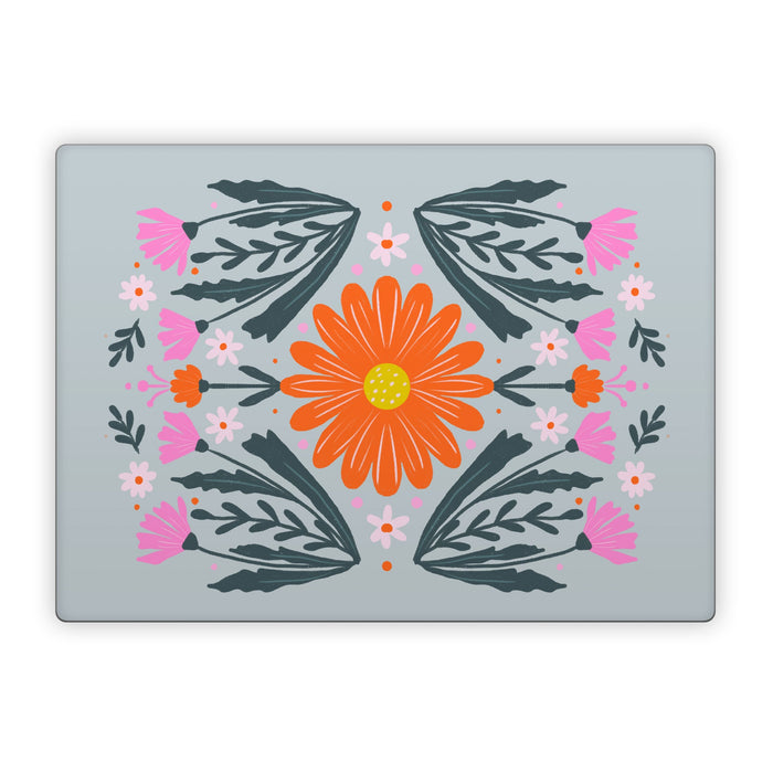 Pink and Orange Flowers - Microsoft Surface Laptop Skin