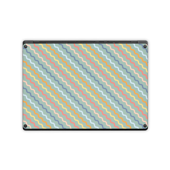 Wavy Diagonal Lines - Microsoft Surface Laptop Skin
