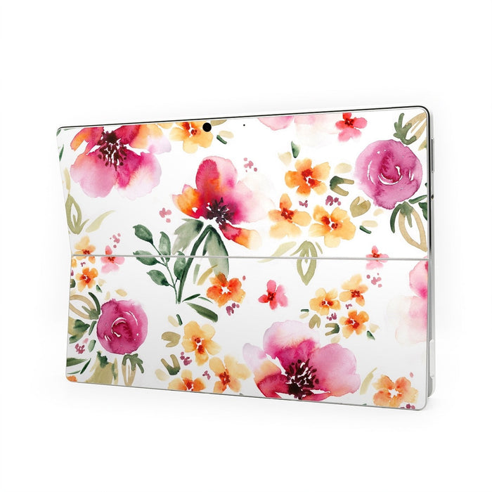 Fresh Flowers - Microsoft Surface Pro Skin - eZthings USA WE SORT ALL THE CRAZIEST GADGETS, GIZMOS, TOYS & TECHNOLOGY, SO YOU DON'T HAVE TO.