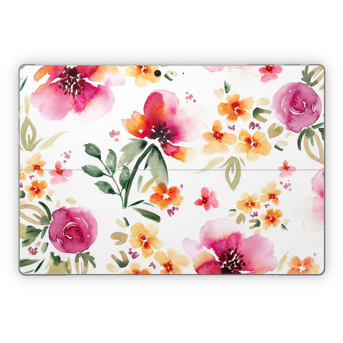 Fresh Flowers - Microsoft Surface Pro Skin - eZthings USA WE SORT ALL THE CRAZIEST GADGETS, GIZMOS, TOYS & TECHNOLOGY, SO YOU DON'T HAVE TO.