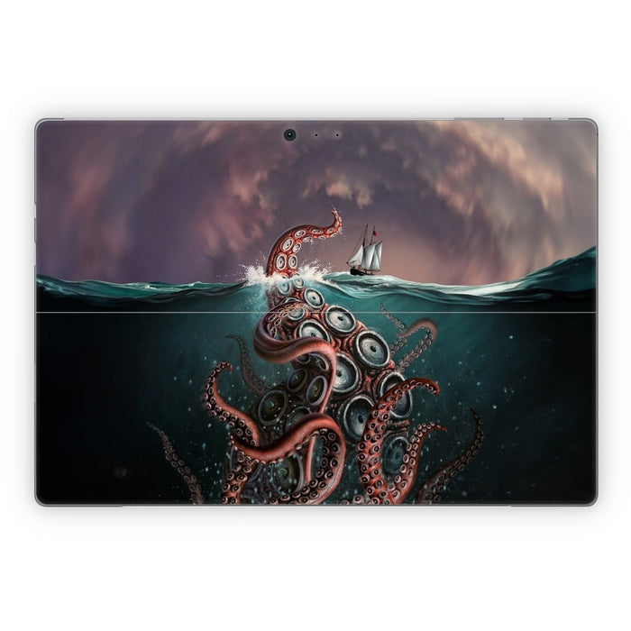 Kraken - Microsoft Surface Pro Skin - eZthings USA WE SORT ALL THE CRAZIEST GADGETS, GIZMOS, TOYS & TECHNOLOGY, SO YOU DON'T HAVE TO.
