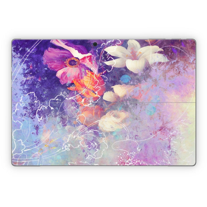 Sketch Flowers Lily - Microsoft Surface Pro Skin