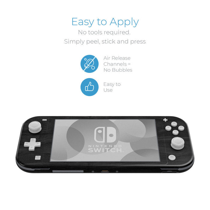 Black Woodgrain - Nintendo Switch Lite Skin