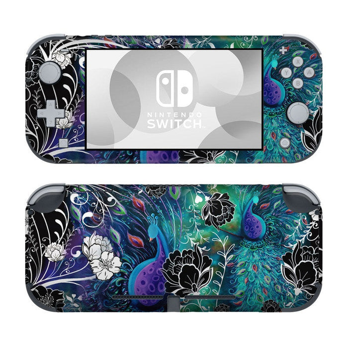 Peacock Garden - Nintendo Switch Lite Skin - eZthings USA WE SORT ALL THE CRAZIEST GADGETS, GIZMOS, TOYS & TECHNOLOGY, SO YOU DON'T HAVE TO.