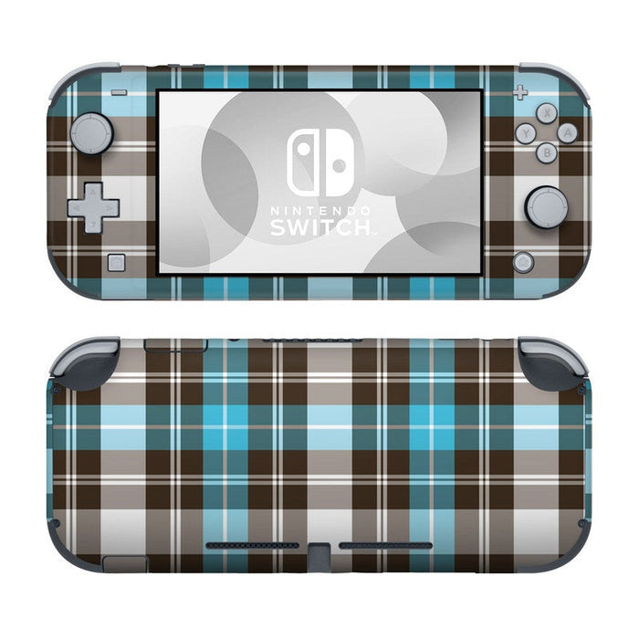 Turquoise Plaid - Nintendo Switch Lite Skin - eZthings USA WE SORT ALL THE CRAZIEST GADGETS, GIZMOS, TOYS & TECHNOLOGY, SO YOU DON'T HAVE TO.