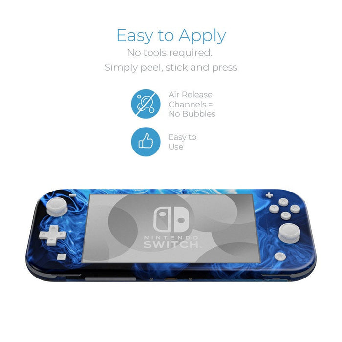 Blue Quantum Waves - Nintendo Switch Lite Skin