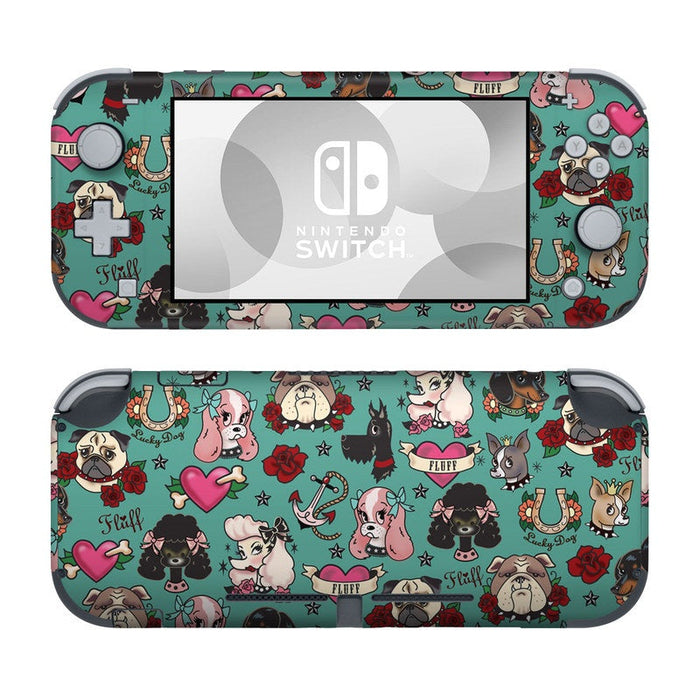 Tattoo Dogs - Nintendo Switch Lite Skin