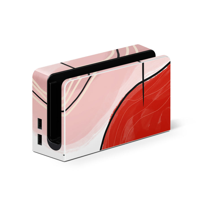 Abstract Red - Nintendo Switch Skin - eZthings USA WE SORT ALL THE CRAZIEST GADGETS, GIZMOS, TOYS & TECHNOLOGY, SO YOU DON'T HAVE TO.