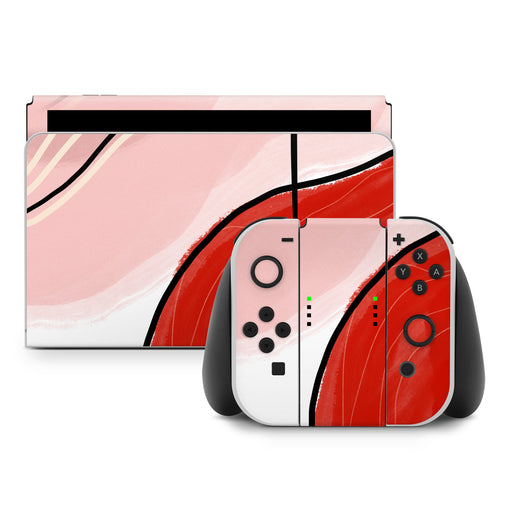 Abstract Red - Nintendo Switch Skin - eZthings USA WE SORT ALL THE CRAZIEST GADGETS, GIZMOS, TOYS & TECHNOLOGY, SO YOU DON'T HAVE TO.