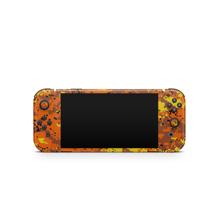 Digital Orange Camo - Nintendo Switch Skin